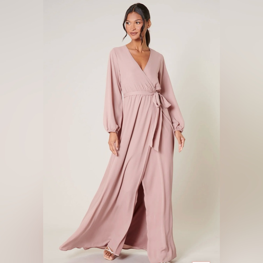 RSVP sugarlips maxi Dress Size Large NWT Pink
